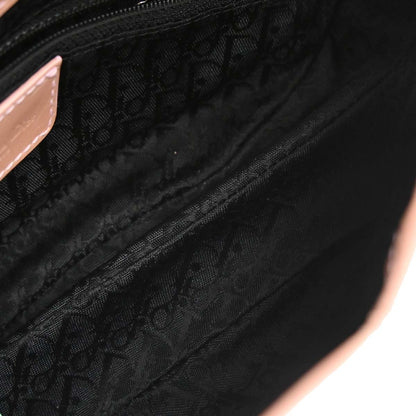 Christian Dior Navy Pink Denim Saddle Handbag