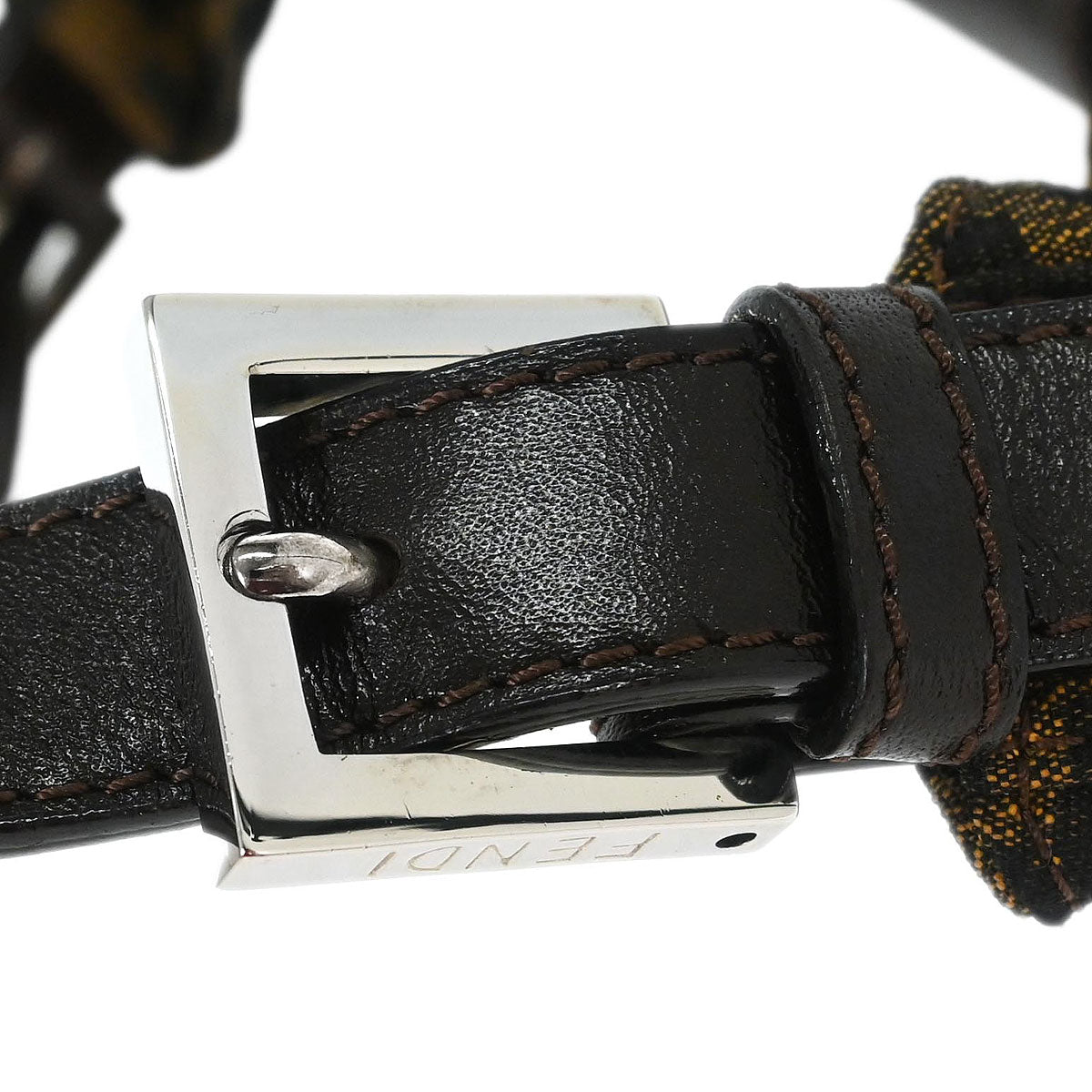 Fendi Brown Canvas Zucca Handbag