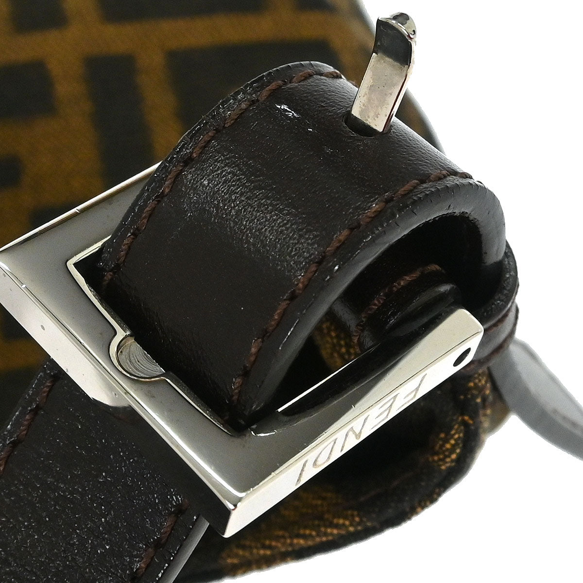 Fendi Brown Canvas Zucca Handbag