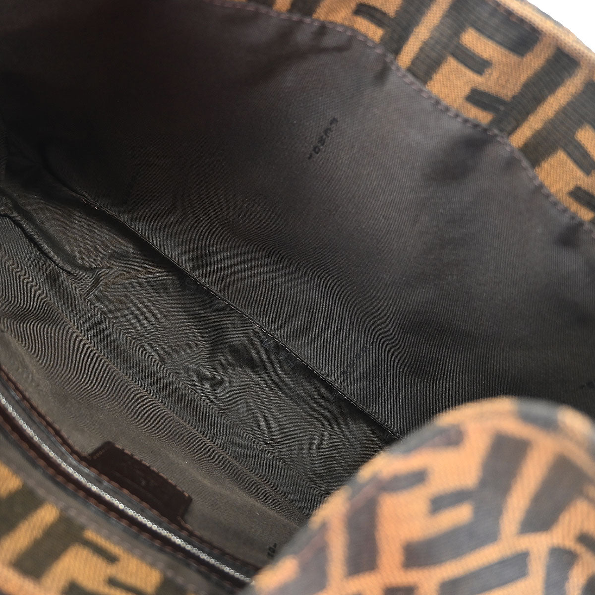 Fendi Brown Canvas Zucca Handbag