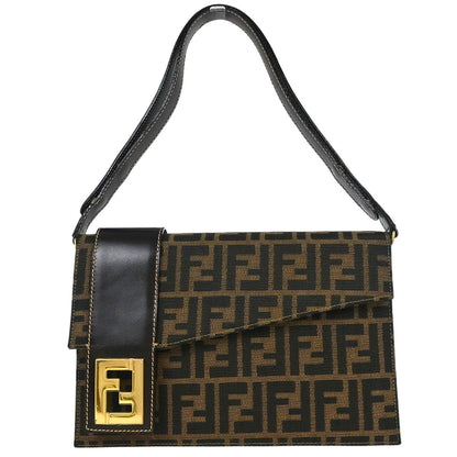 Fendi Brown Canvas Zucca Handbag
