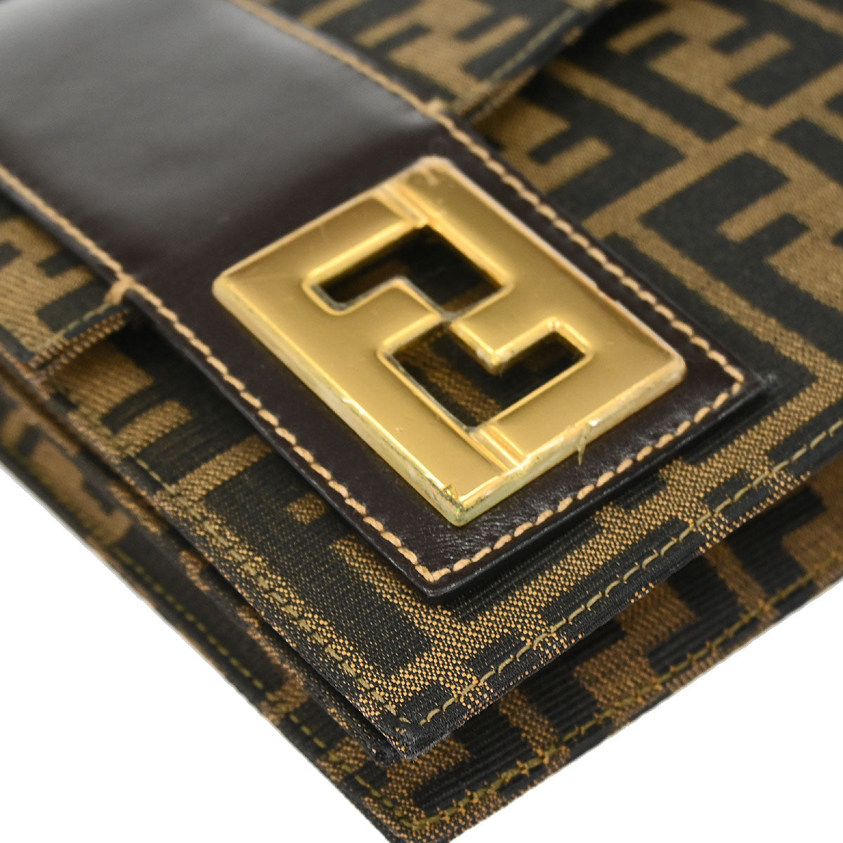 Fendi Brown Canvas Zucca Handbag