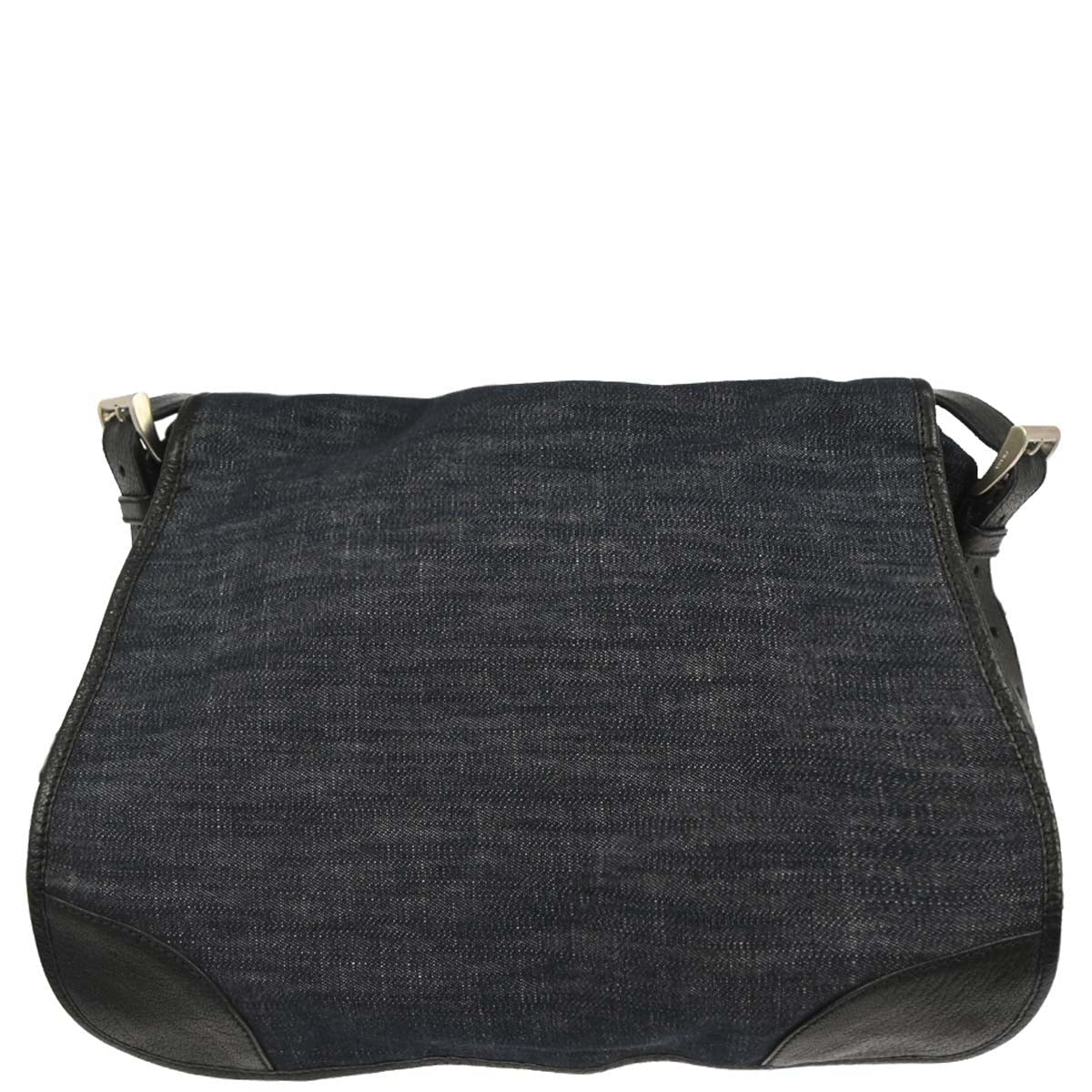 Prada Navy Denim Shoulder Bag