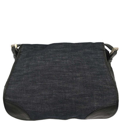 Prada Navy Denim Shoulder Bag
