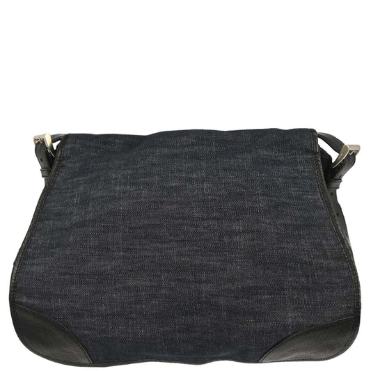 Prada Navy Denim Shoulder Bag