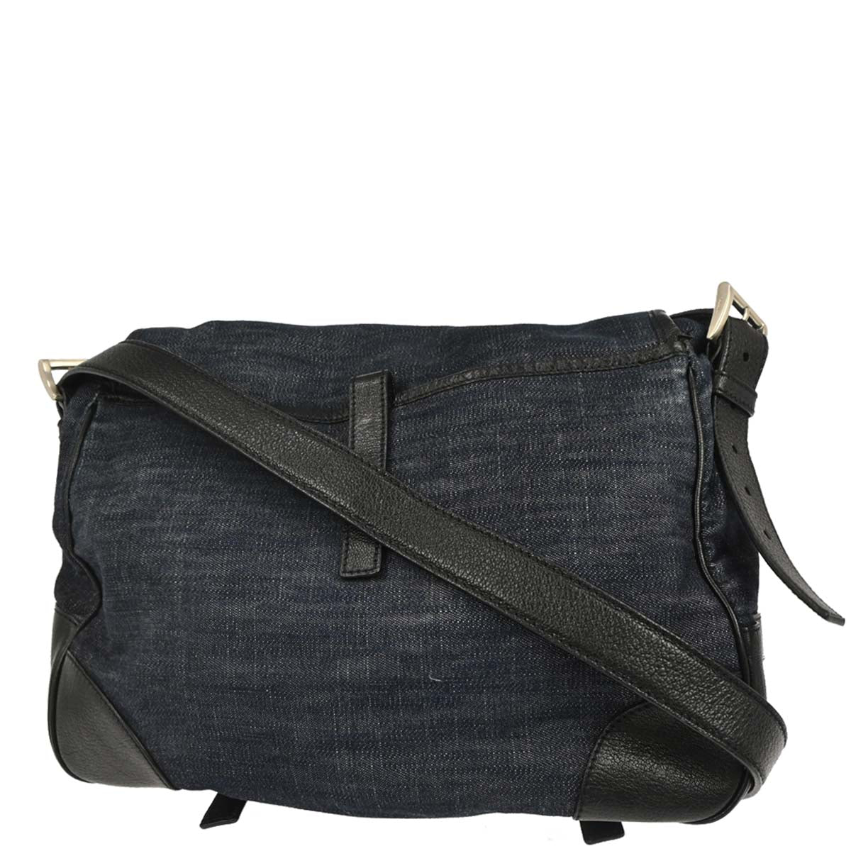 Prada Navy Denim Shoulder Bag
