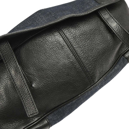 Prada Navy Denim Shoulder Bag