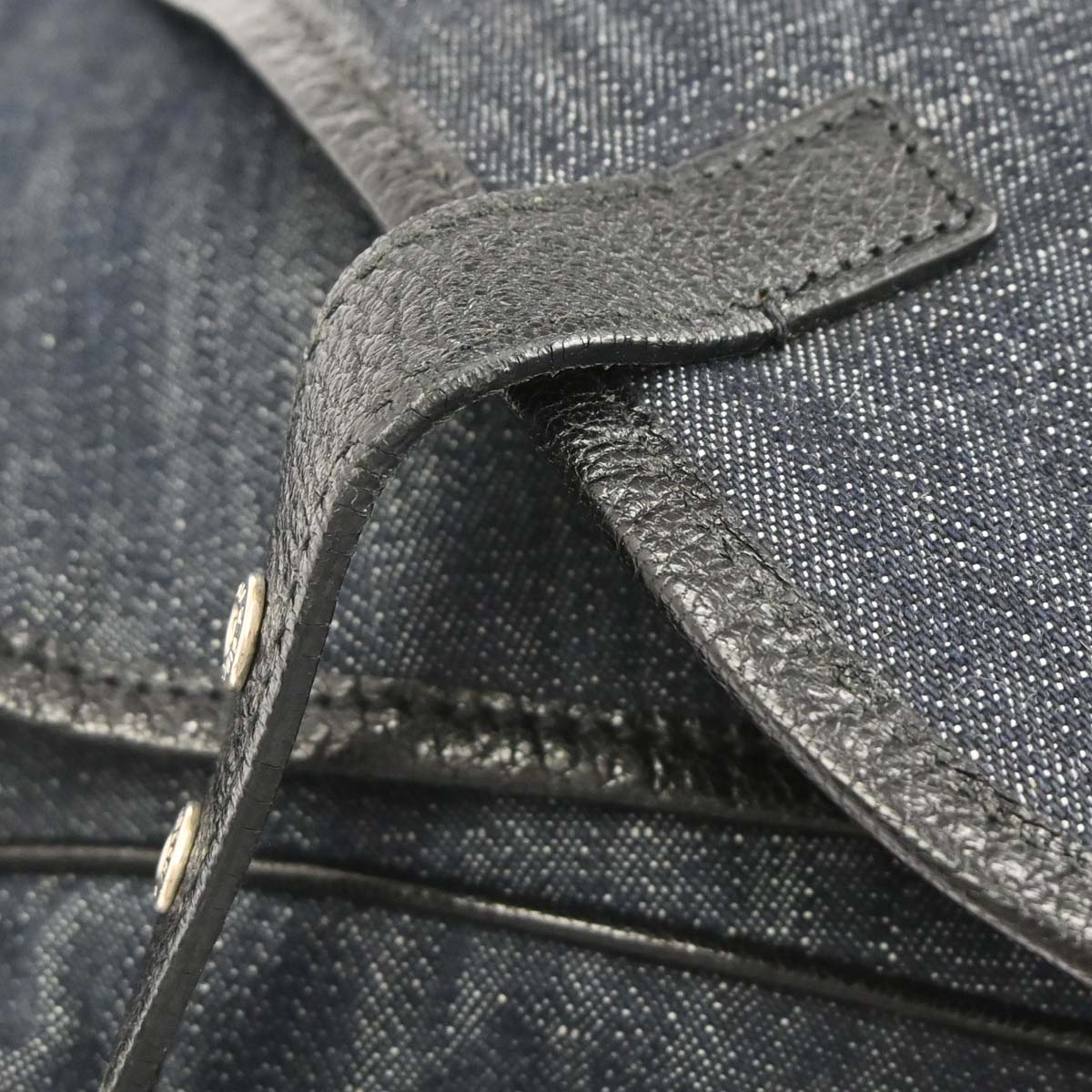 Prada Navy Denim Shoulder Bag