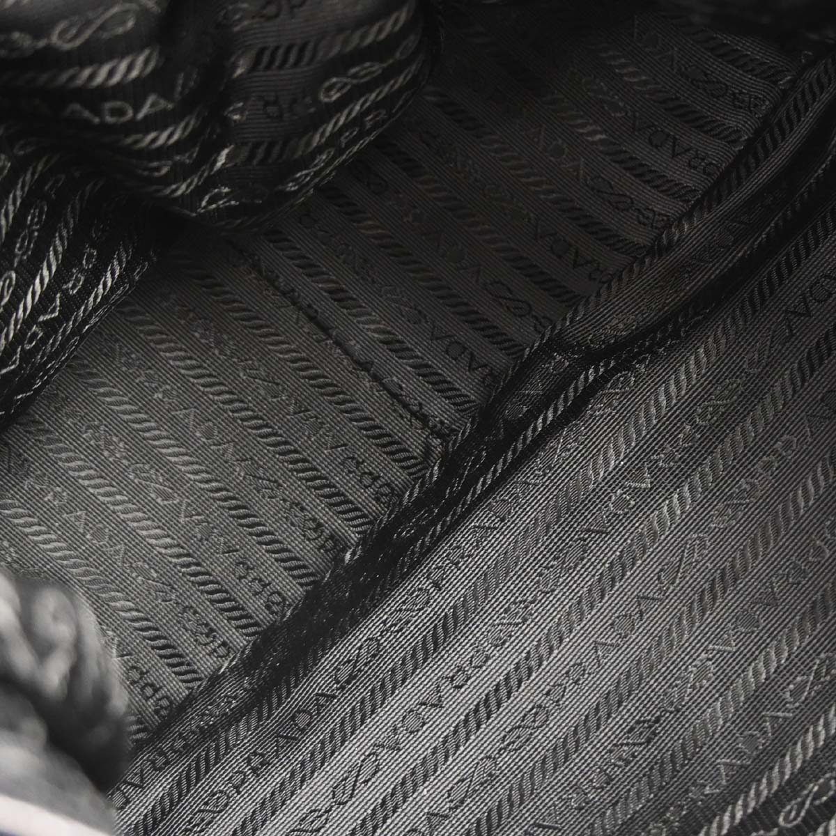 Prada Navy Denim Shoulder Bag