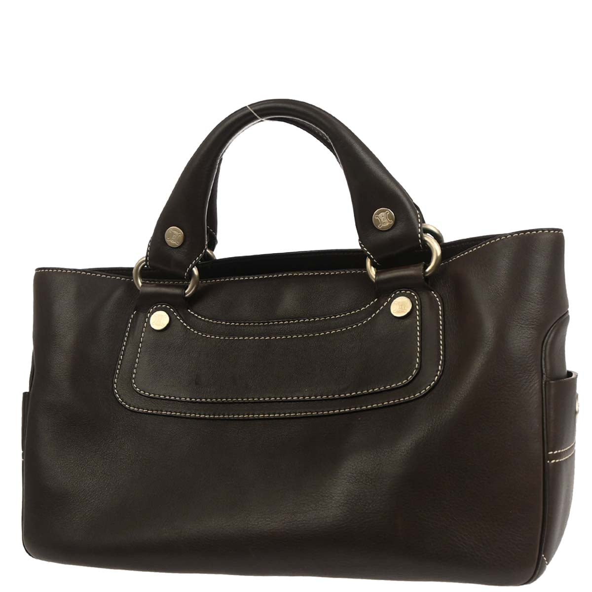 Celine Brown Leather Boogie Bag Handbag