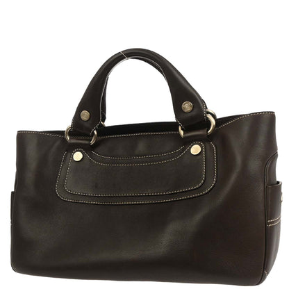 Celine Brown Leather Boogie Bag Handbag