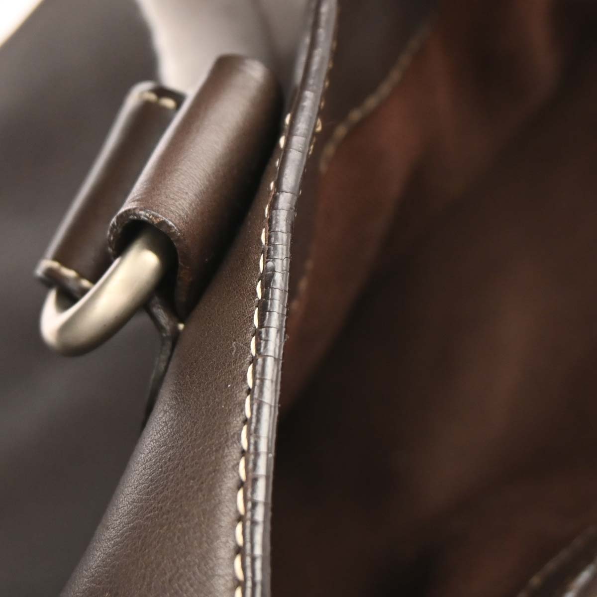 Celine Brown Leather Boogie Bag Handbag