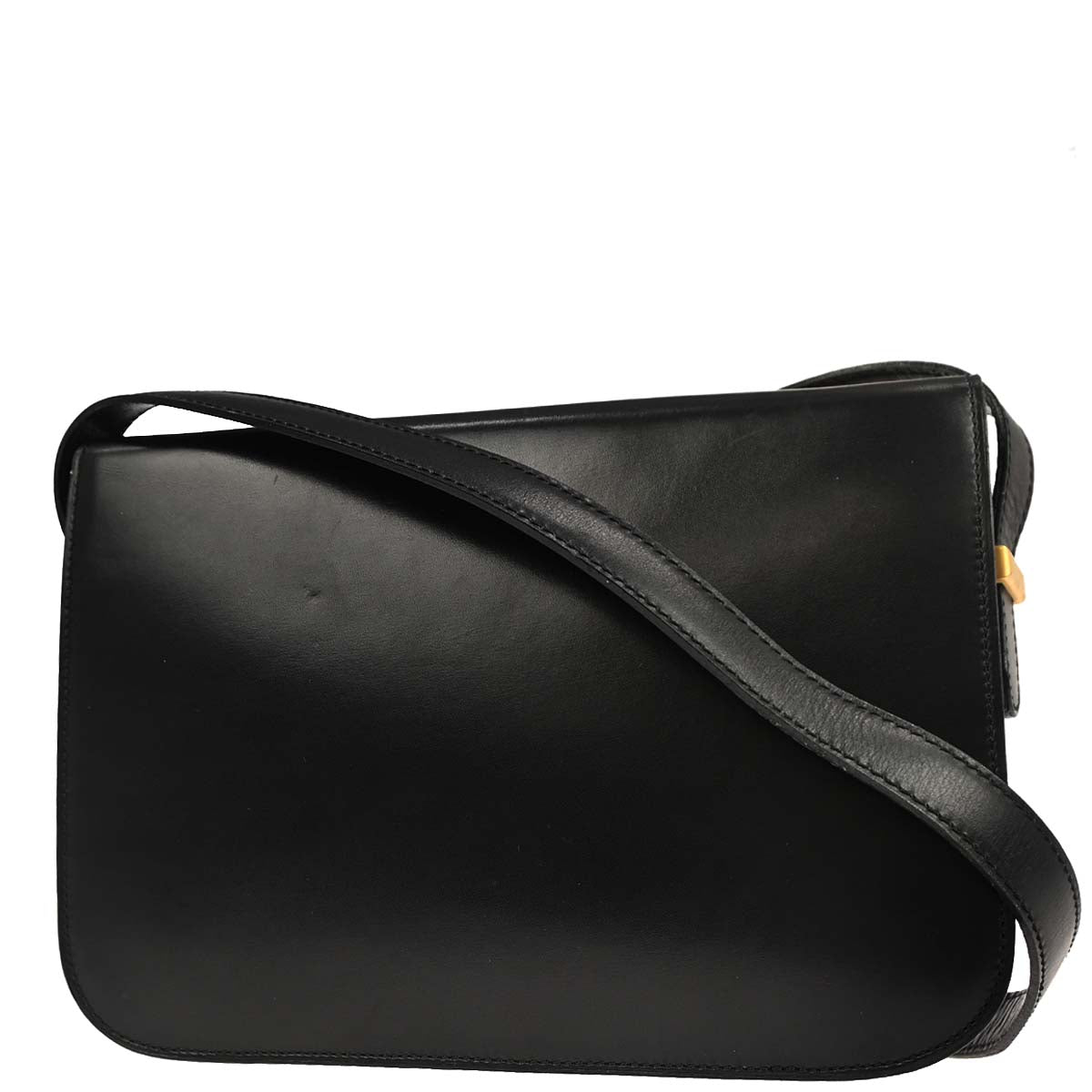 Celine Black Leather Shoulder Bag