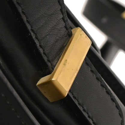 Celine Black Leather Shoulder Bag