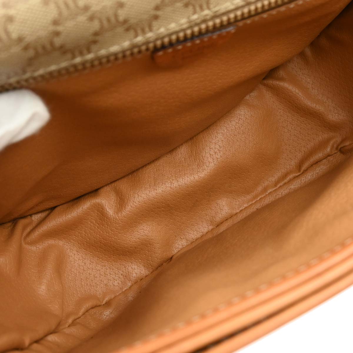 Celine Beige PVC Macadam Shoulder Bag