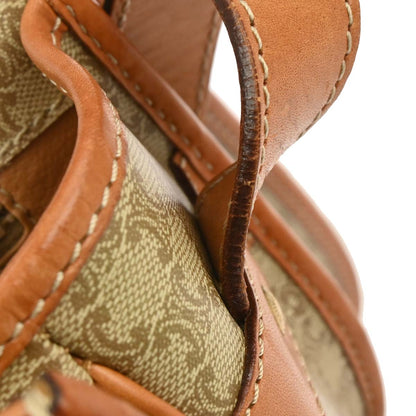 Celine Beige PVC Macadam Shoulder Bag