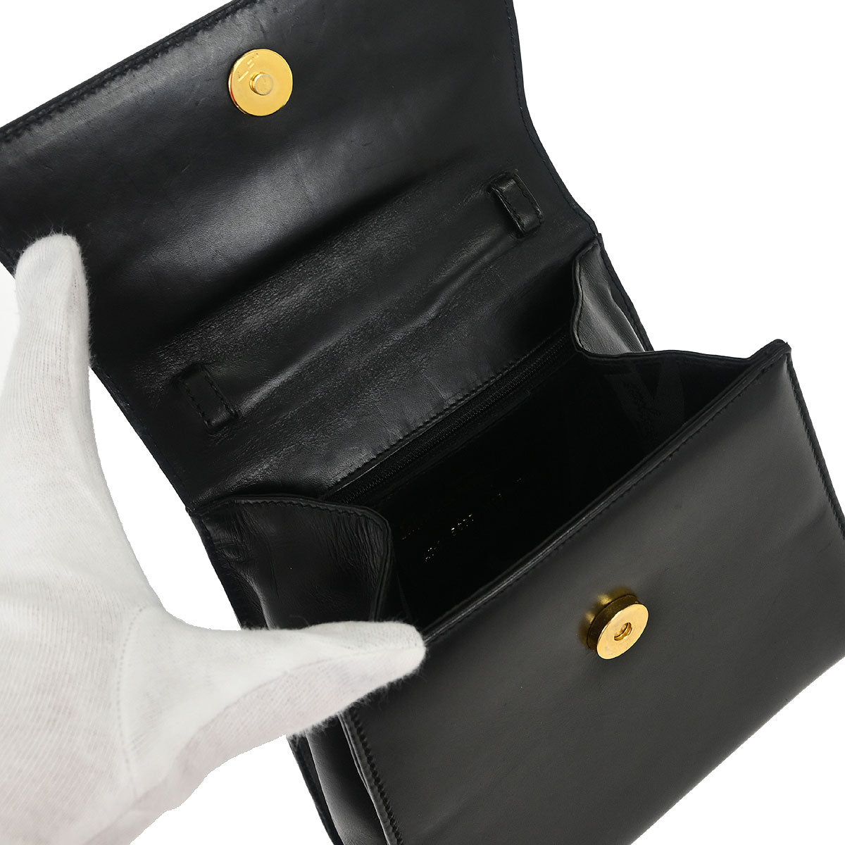 Salvatore Ferragamo Black Leather Vara Bow 2way Shoulder Handbag