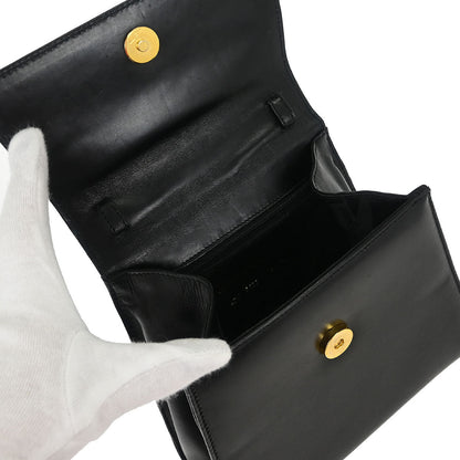 Salvatore Ferragamo Black Leather Vara Bow 2way Shoulder Handbag