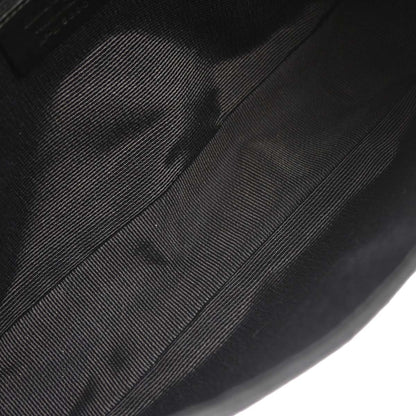 Salvatore Ferragamo Black Canvas Gancini Handbag