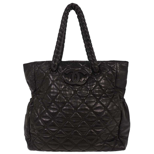 Chanel Black Lambskin Tote Handbag