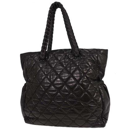 Chanel Black Lambskin Tote Handbag
