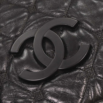 Chanel Black Lambskin Tote Handbag