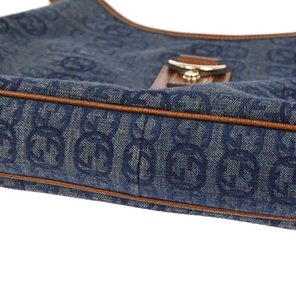 Gucci Blue Denim GG Abbey D Ring Handbag