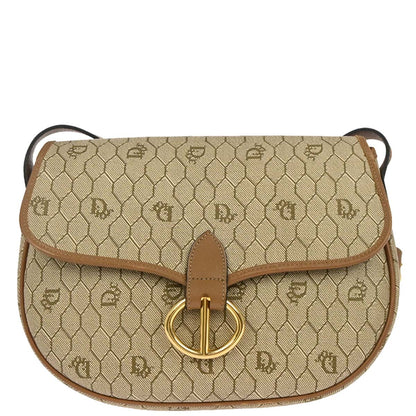 Christian Dior Beige PVC Honeycomb Shoulder Bag