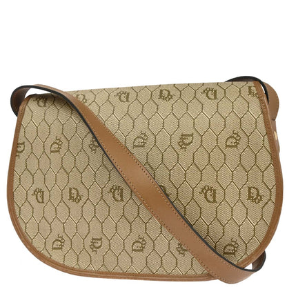 Christian Dior Beige PVC Honeycomb Shoulder Bag