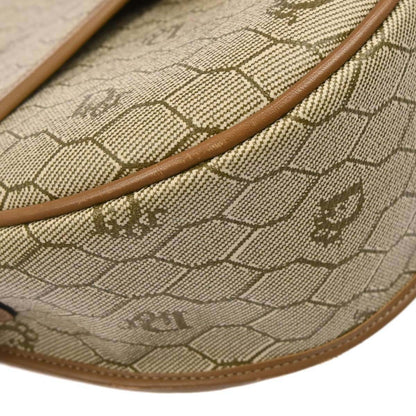 Christian Dior Beige PVC Honeycomb Shoulder Bag