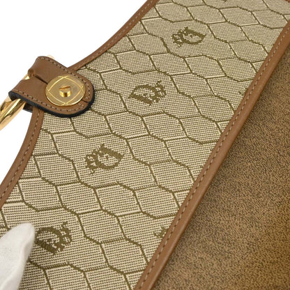 Christian Dior Beige PVC Honeycomb Shoulder Bag