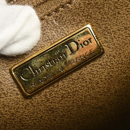 Christian Dior Beige PVC Honeycomb Shoulder Bag