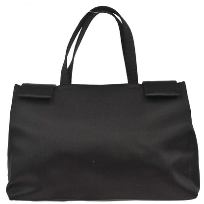 Prada Black Satin Tote Handbag