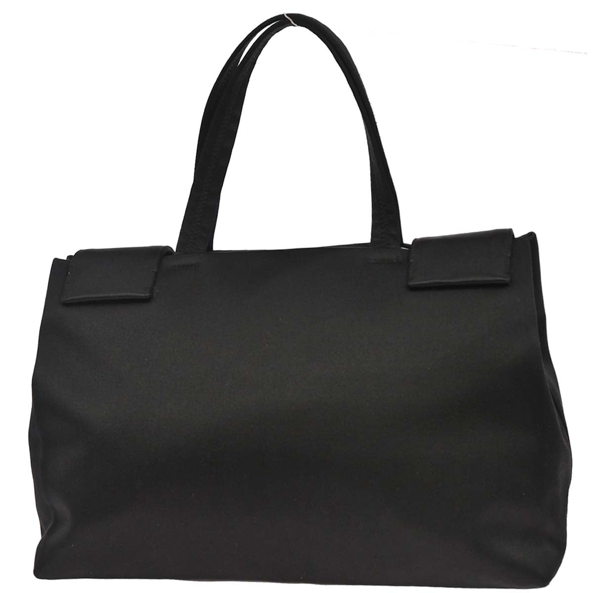 Prada Black Satin Tote Handbag