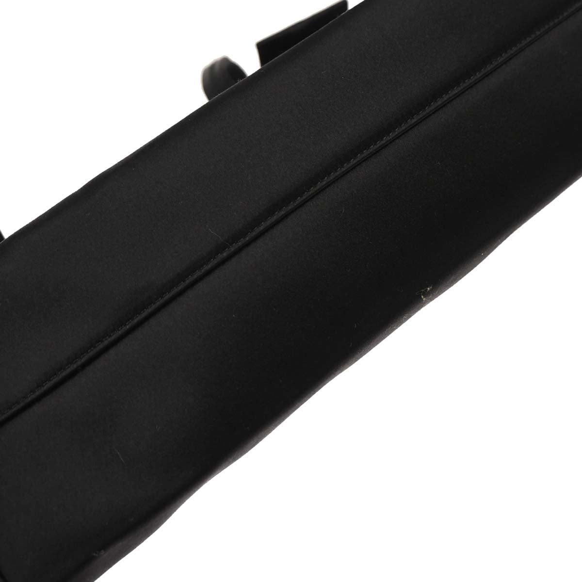 Prada Black Satin Tote Handbag