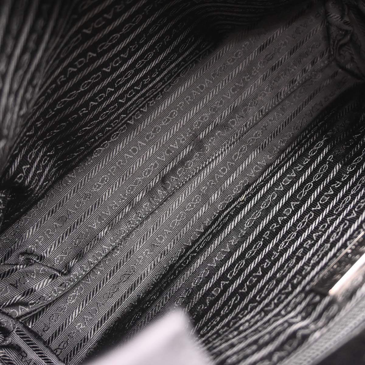 Prada Black Satin Tote Handbag