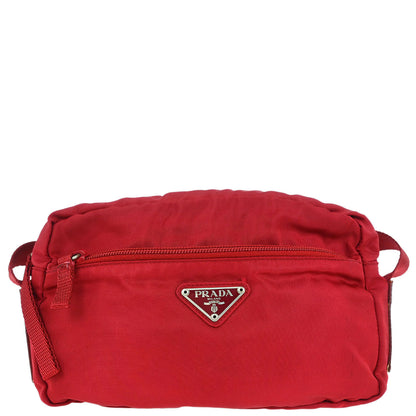 Prada Red Nylon Shoulder Bag