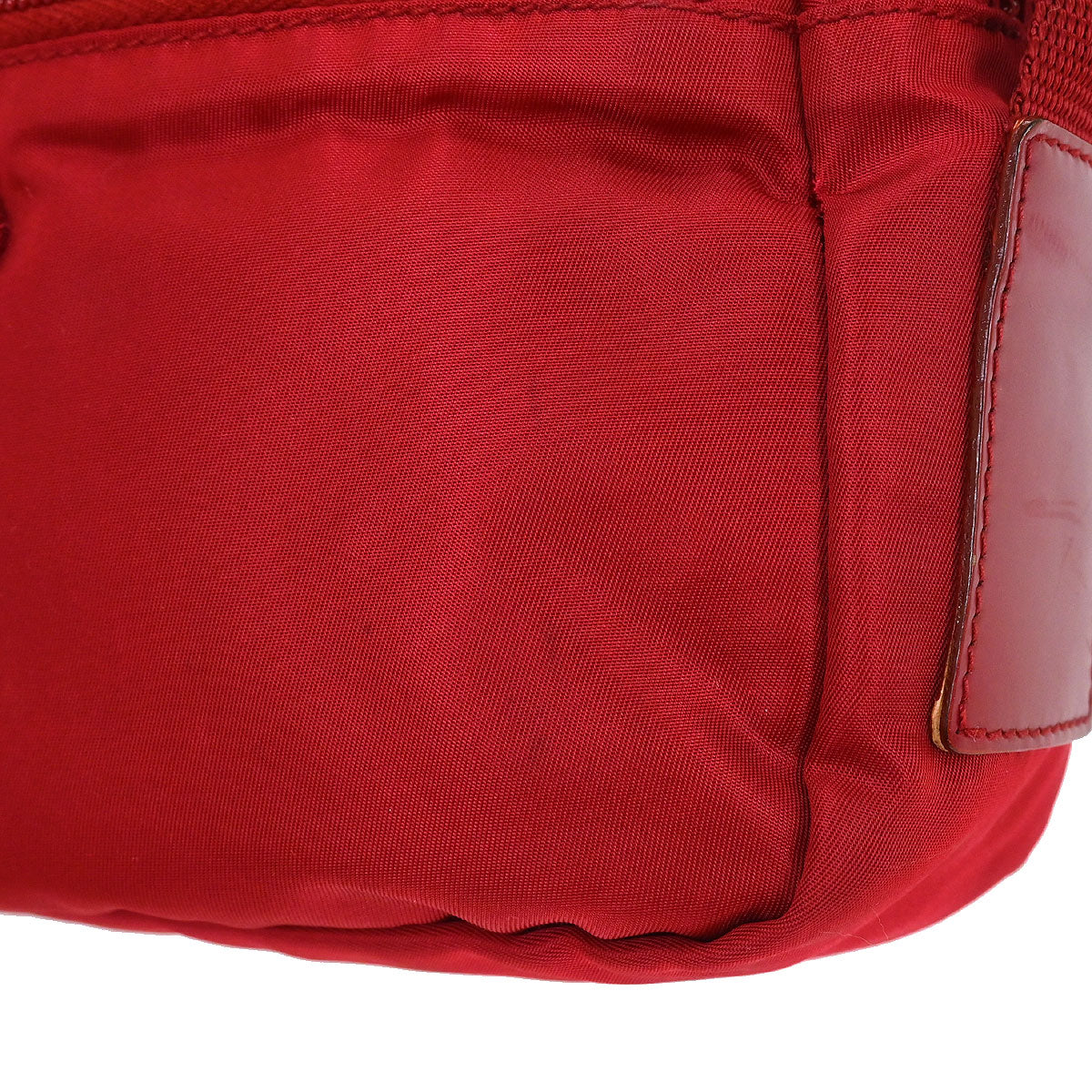 Prada Red Nylon Shoulder Bag