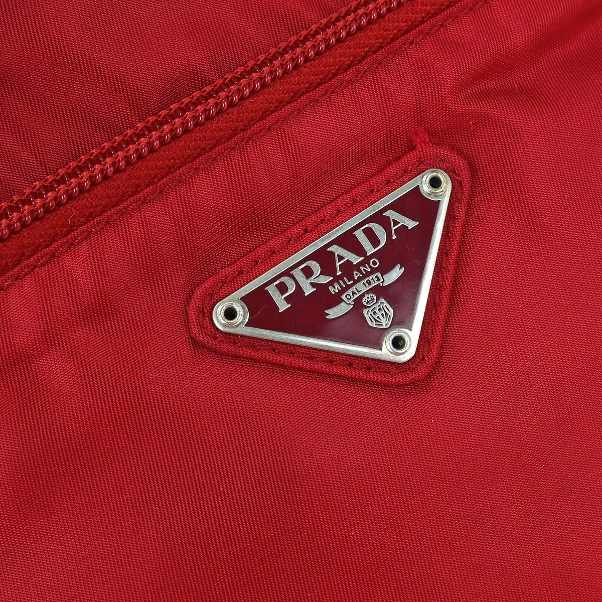 Prada Red Nylon Shoulder Bag