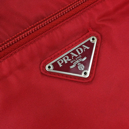 Prada Red Nylon Shoulder Bag