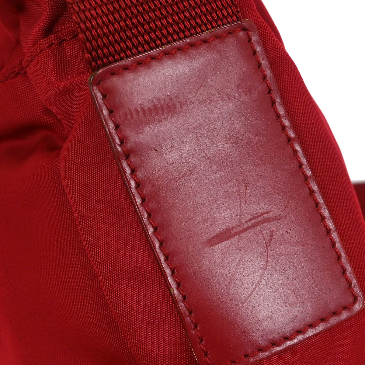 Prada Red Nylon Shoulder Bag