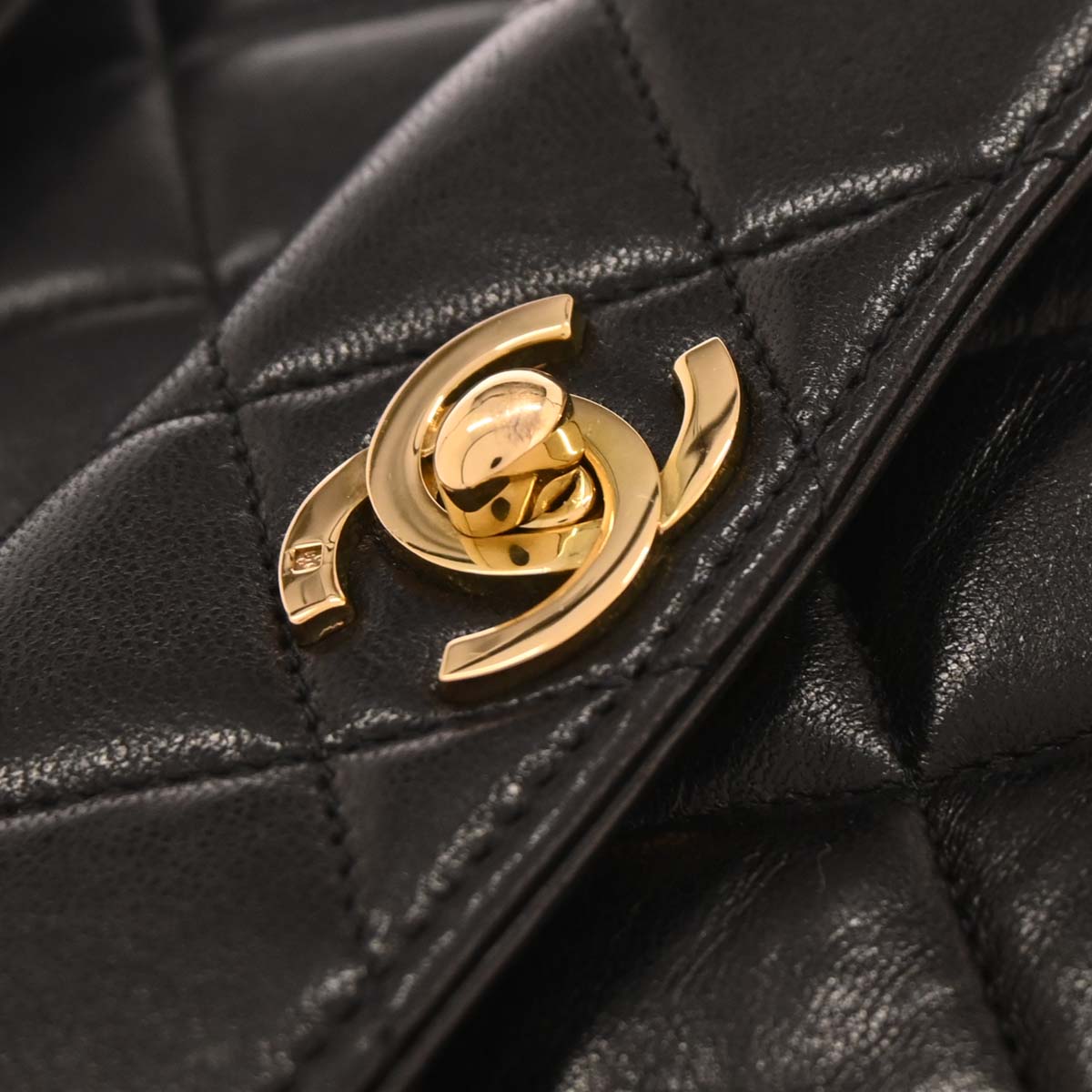 Chanel Black Lambskin Large Duma Backpack