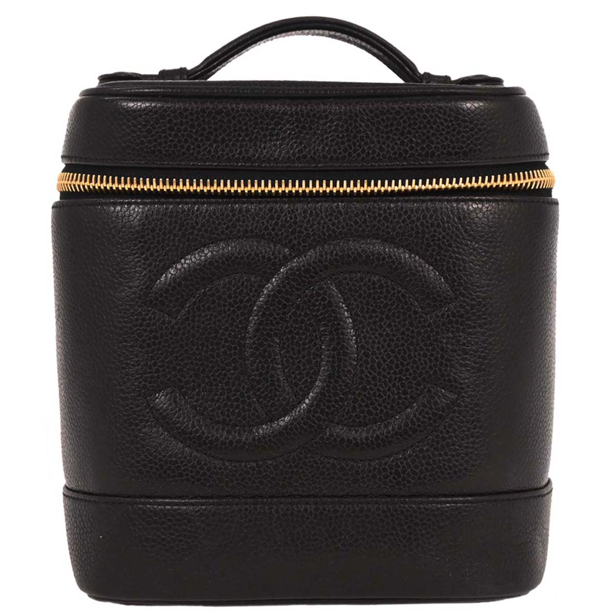 Chanel Black Caviar Timeless Vanity Handbag