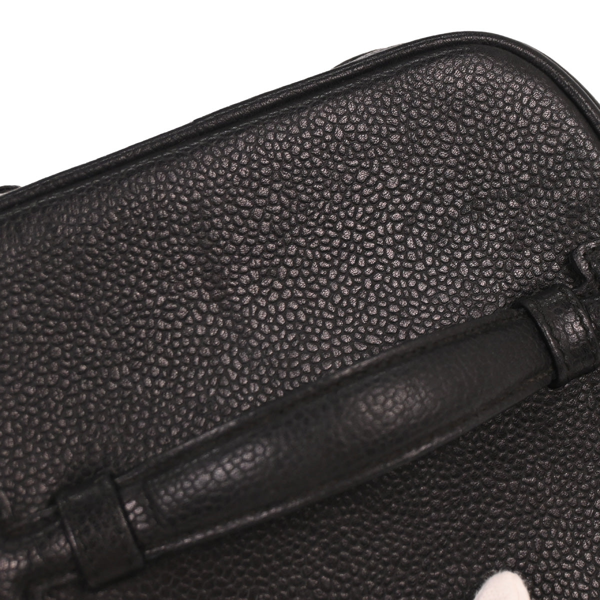 Chanel Black Caviar Timeless Vanity Handbag