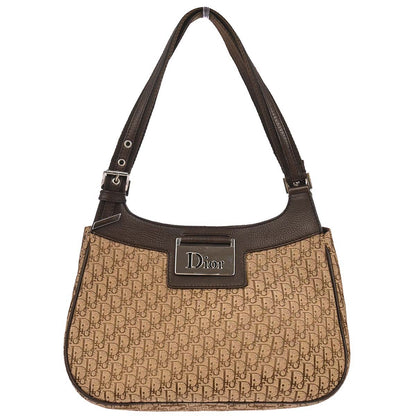 Christian Dior Brown Beige Street Chic Trotter Handbag