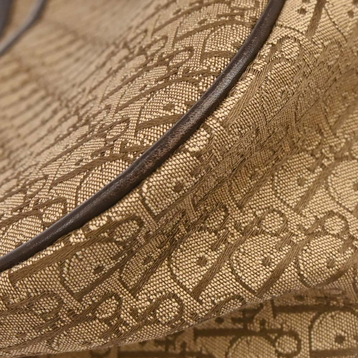 Christian Dior Brown Beige Street Chic Trotter Handbag