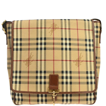Burberry Beige House Check Shoulder Bag