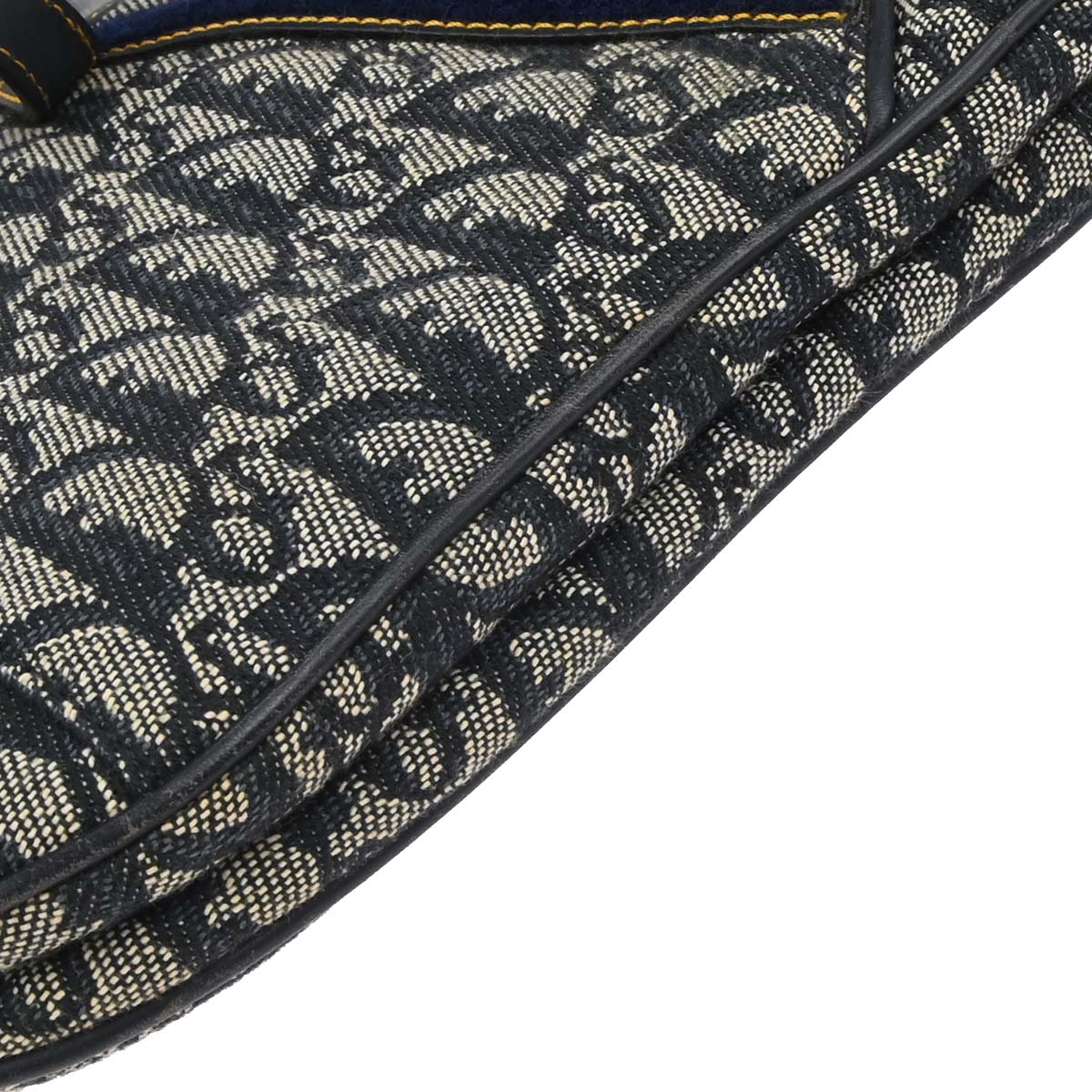 Christian Dior Navy Trotter Double Saddle Handbag