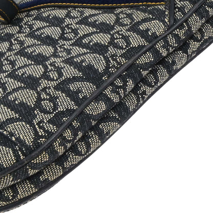 Christian Dior Navy Trotter Double Saddle Handbag