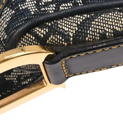 Christian Dior Navy Trotter Double Saddle Handbag